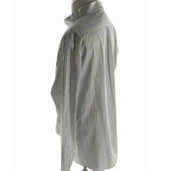 Hart Schaffner Marx Striped Shirt Mens 2XL Long Sleeve Chest Pocket Button Down - Picture 4 of 7